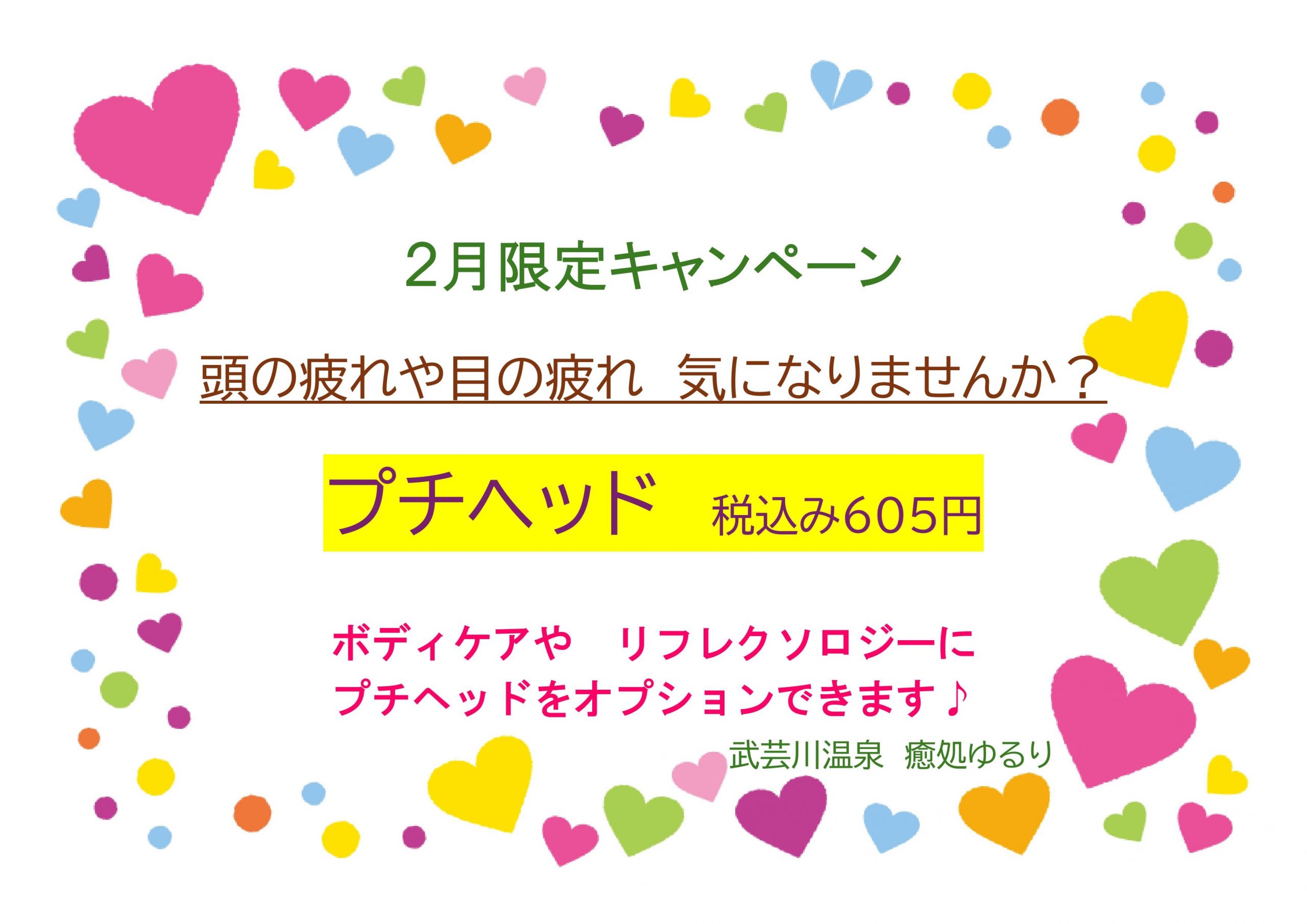 2月のキャンペーン情報