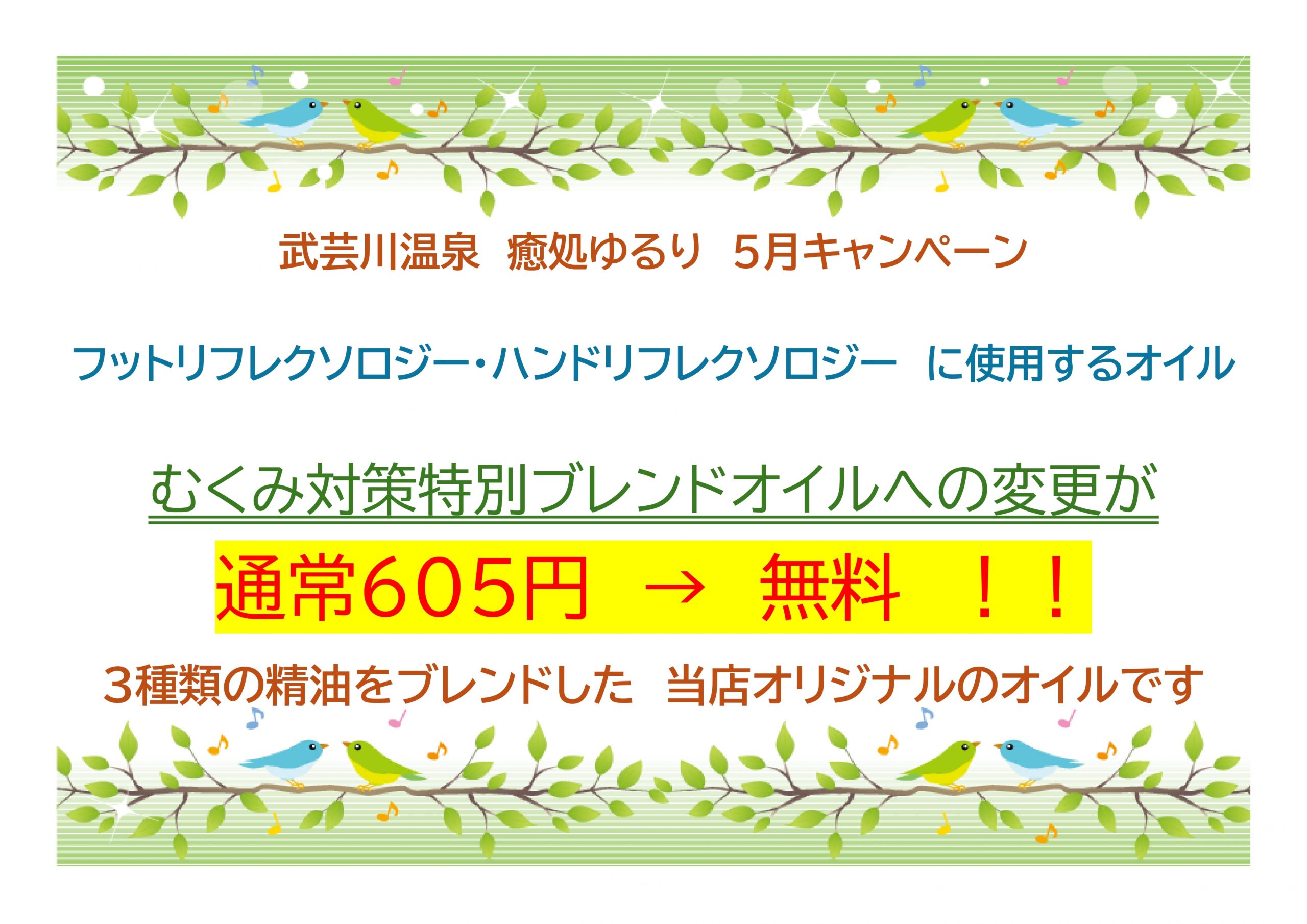 5月のキャンペーン情報